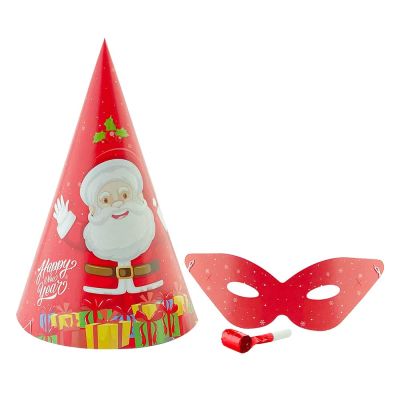 Christmas Party Hat, Glasses and Blowout Set - 2