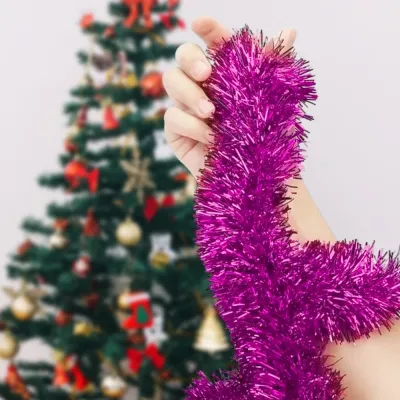 Christmas Tinsel - Fuchsia - 1