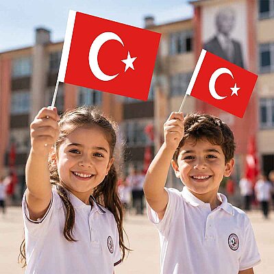 Ay Yıldız Büyük Boy Çıtalı Bayrak 40'lı - 1