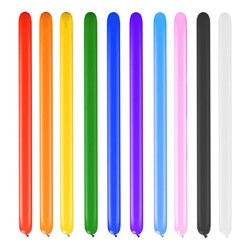 Colorful Long Pastel Balloons - Kikajoy
