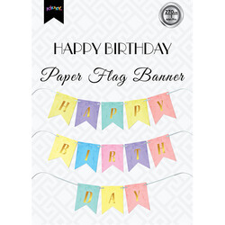Colorful Macaron Happy Birthday Banner - Thumbnail