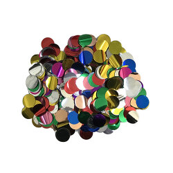Colorful Metallic Foil Confetti Circles - 2