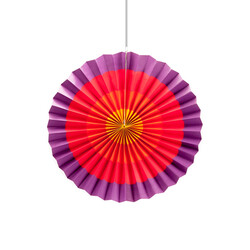  - Colorful Paper Fan 25 cm