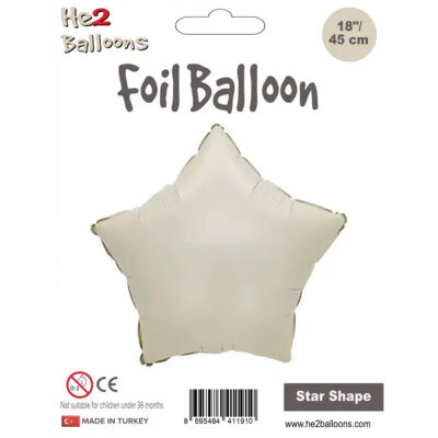 Cream Foil Balloon - Star - 1