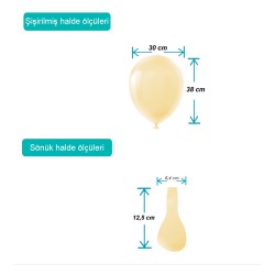 Cream Pastel Balloons 12