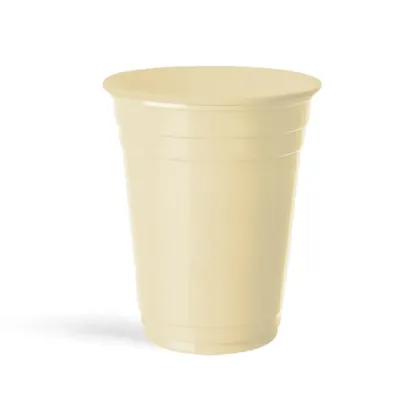 Cream Plastic Cups - 1