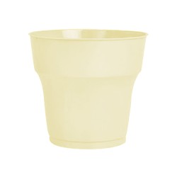 Cream Plastic Cups - Kikajoy