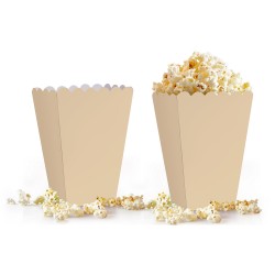 Cream Popcorn Boxes - Kikajoy