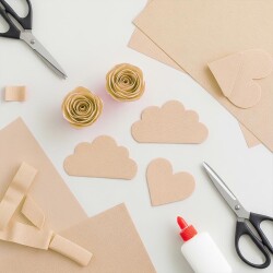 Creme Crepe Paper - Kika