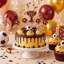 Champion Sarı Kırmızı Cupcake Süsü - Kikajoy