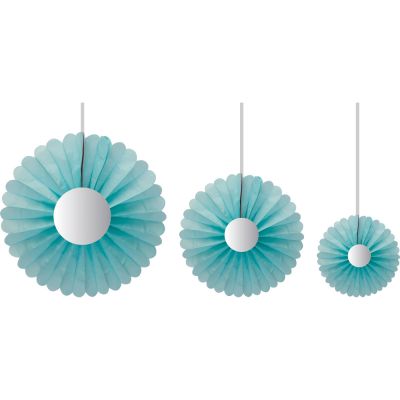 Daisy Paper Fans - 3 pcs