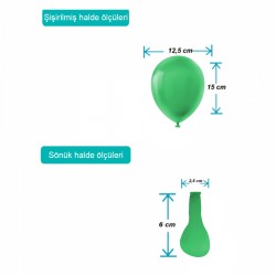 Dark Green Pastel Balloons 5