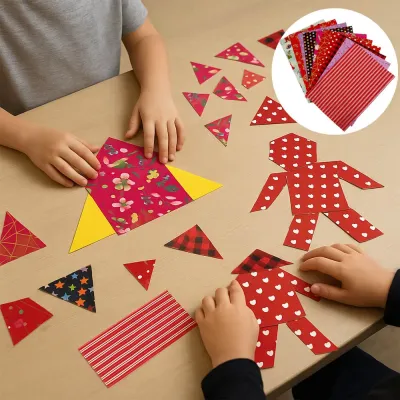 Desenli Elişi Kağıdı 10lu A4 - 1