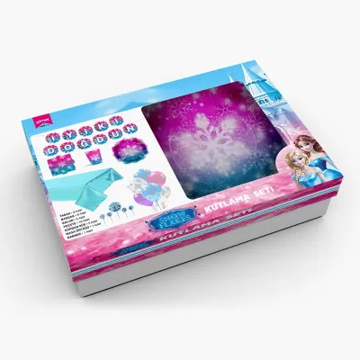 Doğum Günü Kutlama Seti -Snowflakes- - 1