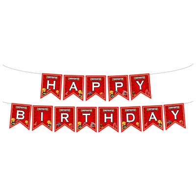 Firefighters Happy Birthday Letter Banner