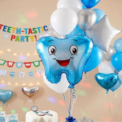 Smiling Tooth Character Foil Balloon - 1