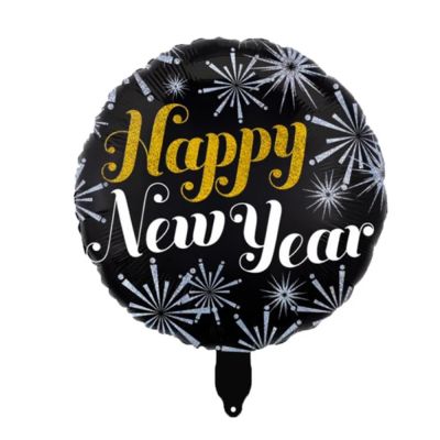 Yıldızlı Happy New Year Folyo Balon