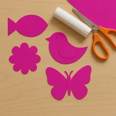Fuchsia Construction Paper - 1