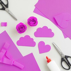 Fuchsia Crepe Paper - Kika