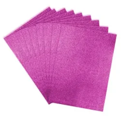 Fuchsia Glitter EVA Craft Foam Sheet - Kikajoy (1)