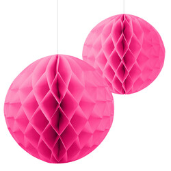 Kikajoy - Fuchsia Paper Honeycomb Balls