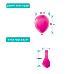 Fuchsia Pastel Balloons 12