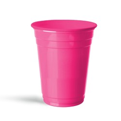 Fuchsia Plastic Cups - Kikajoy