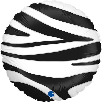 Zebra Striped Grabo Folyo Balon 18