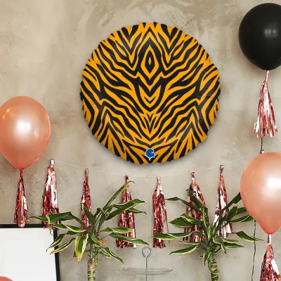 Tiger Striped Grabo Folyo Balon 18