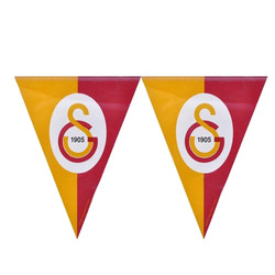 Galatasaray Lisanslı Üçgen Bayrak Afiş - Thumbnail