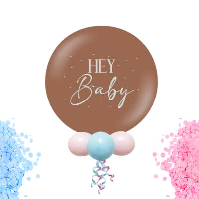 Gender Reveal Party Decoration Set - Caramel & Brown - 2