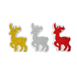 Geyik Figürlü Strafor Ağaç Süsü 3lü - Kikajoy (1)