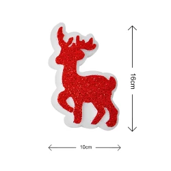 Geyik Figürlü Strafor Ağaç Süsü 3lü - 3