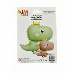 Giant Crowned Dinosaur Foil Balloon - 2