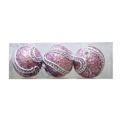 Glitter Ball Ornament - Lavander - (1)