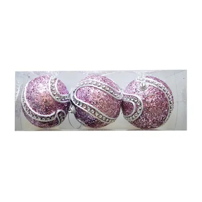 Glitter Ball Ornament - Lavander - 2