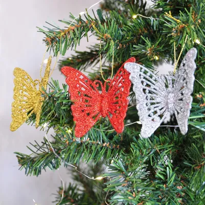 Glitter Butterfly Ornament - 1