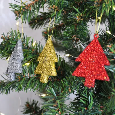 Glitter Christmas Tree Ornament - 1