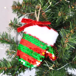 Glitter Christmas Tree Decoration - 5