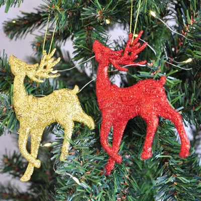 Glitter Deers Ornament - 1