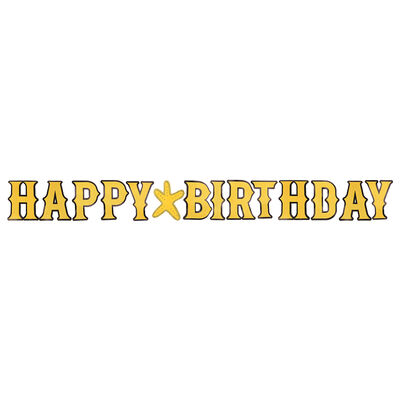 Glitter Happy Birthday Letter Banner