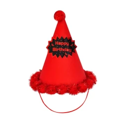 Glitter Happy Birthday Party Hat - 4
