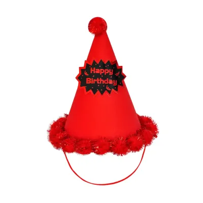 Glitter Happy Birthday Party Hat - 4