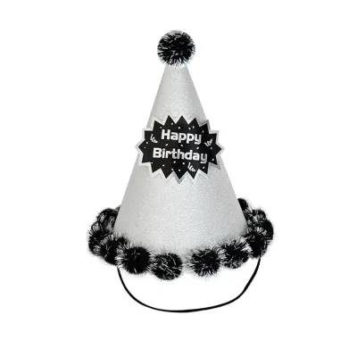 Glitter Happy Birthday Party Hat - 2