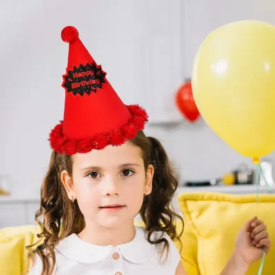 Glitter Happy Birthday Party Hat - 1