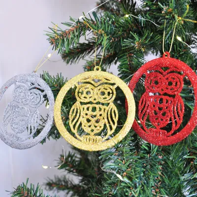 Glitter Owl Ornament - 1