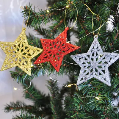 Glitter Star Ornament - 1