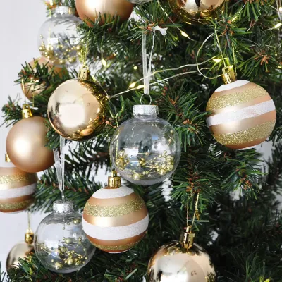 Gold Christmas Ornaments Set - 25 pcs - 2