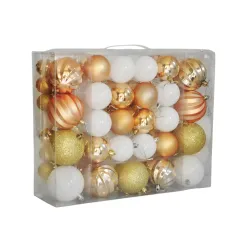 Gold Christmas Ornaments Set - 87 pcs - 3