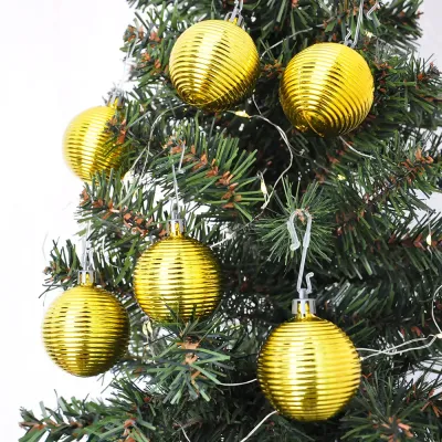 Gold Glass Ball Christmas Ornaments - 1